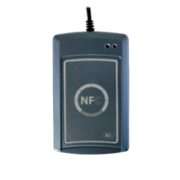 Lector de Tarjetas de Crédito NFC USB RFID Portátil de 13.56MHz ISO14443A ACR1252U ABS con Distancia de Lectura de 8cm, Certificado por NFC Forum