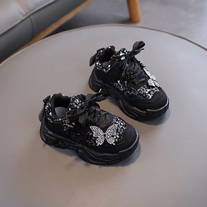 Zapatos Deportivos Casuales con Diseño de Lentejuelas Brillantes para Niñas, Primavera y Otoño, Dulces y Versátiles - Product Image 5