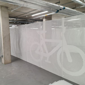 Rouleau de façade de clôture de cloison de séparation en maille métallique perforée en aluminium métallique personnalisé - Product Image 2