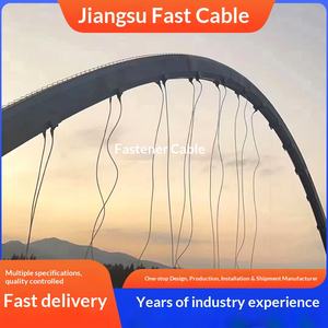 Instalasi Konstruksi Kabel Jembatan Kabel Penyangga Jembatan Kecepatan Tinggi Batang Struktur Baja Tahan Karat Pra-tekan Sling Tembaga AiSi - Product Image 3