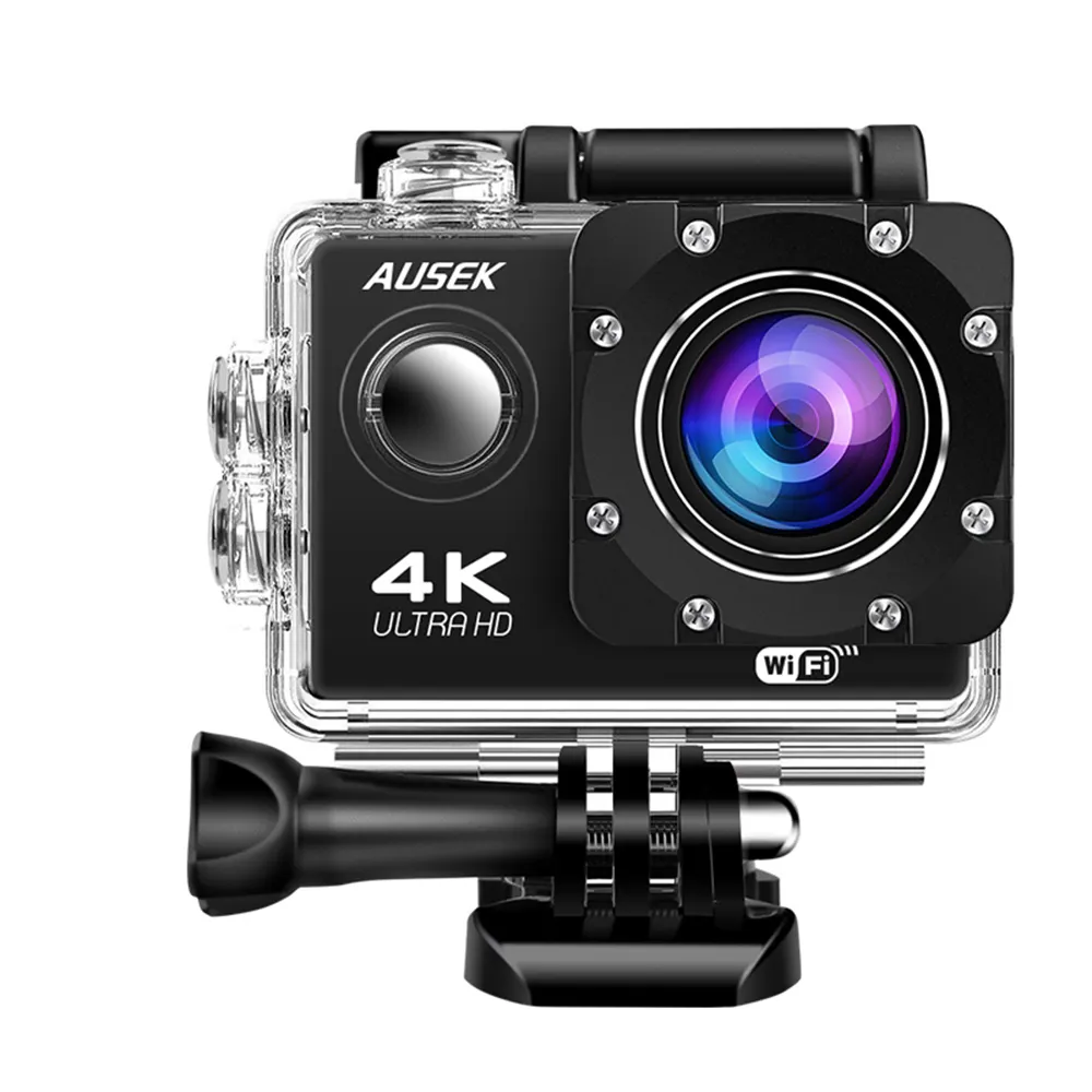 Ausek Wifi App Control 4k Extreme Sports Cam Action Pro Xiomi Yi Action Cam Con Control Go Pro Camera Ultra Hd 4K