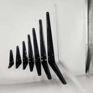 Prix bas, supports d'angle triangulaires en contreplaqué de 6 pouces et 8 pouces, quincaillerie pour meubles, supports muraux flottants en métal, supports d'étagères en plastique pour le bois - Product Image 5