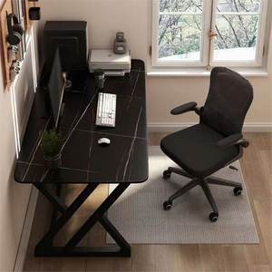 Escritorio de Computadora Simple de Piedra Sinterizada de 80-180 cm, Color Blanco Montaña Nevada, para Oficina, Hogar, Estudio y Juegos - Product Image 2