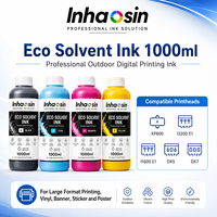 Tinta Eco Solvente 1L CMYK para Epson I3200 XP600 DX5 DX7, Rollo de Etiquetas, Impresión de Adhesivos Industriales, Gráficos