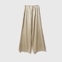 Pantalon en satin anti-rides haut de gamme importé du Japon Triacétate double face avec fermeture élastique mi-taille jambes longues