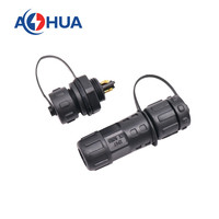 Connecteur de fil électrique monté sur panneau d'éclairage de barre de Led M12 4Pin connecteur DC en plastique mâle femelle connecteur de câble adaptateur 5A