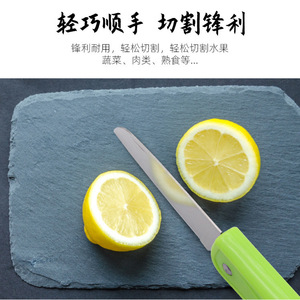 มีดพับสแตนเลส ใบมีด 6.5 ซม. ที่ปอกผลไม้แบบทนทาน ใช้ในครัวกลางแจ้ง - Product Image 3