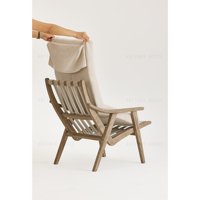 Fauteuil moderne en tissu de chêne canapé chaise Design vintage meubles de maison pour salon salle à manger chambre hôtel & hall appartement villa