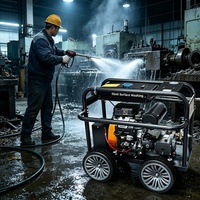Machine de nettoyage de poubelles à haute pression à essence avec rotation à 360° °   Buse rotative pour camions de voirie