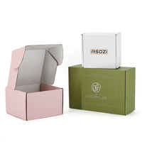 Caja de Cartón Corrugado con Logotipo Personalizado, Caja de Embalaje Plegable para Envío Aéreo, para Comercio Electrónico, Regalos y Suscripciones
