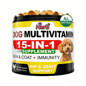 Suplementos Vitamínicos para Perros en Tabletas Masticables - Absorción Rápida, Fortalecen las Articulaciones, Inmunidad, Movilidad, Energía, Salud Intestinal y Cutánea para Todas las Razas - Product Image 1