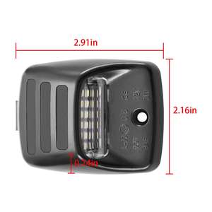 Lampu Pelat Nomor LED Putih + Merah Rakitan Kompatibel dengan 2005-2015 Tacoma 2000-2013 Truk Pickup Tundra - Product Image 3