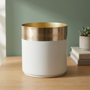 Macetero de metal dorado de pie para flores secas, macetas y decoración del hogar y jardín, ¡gran oferta! - Product Image 3