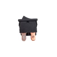 Interrupteur à bascule en forme de bateau certifié ENEC, 3 broches SPDT, marche-arrêt-marche, 10A 250V, noir, à réinitialisation automatique, équipement électrique