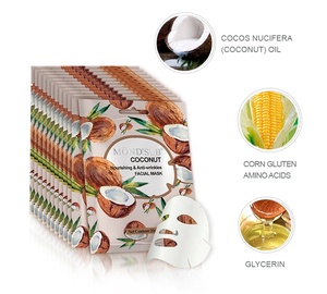 Masque facial en feuille MOND'SUB à l'acide hyaluronique de noix de coco, beauté naturelle, anti-rides, hydratant, blanchissant, soin de la peau - Product Image 5