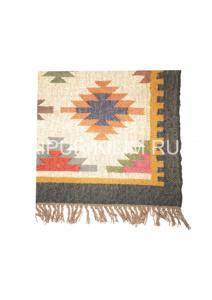 พรมขนสัตว์ลายชนเผ่าโบฮีเมียนพรมปูพื้นตกแต่งกลางแจ้งพรมปูพื้นแบบถักด้วยมือหลากสี - Product Image 4