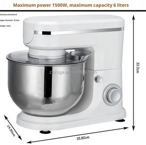 Batidora Eléctrica de Acero Inoxidable para Repostería con Soporte, Gancho Amasador y Carcasa de Plástico, Mezcladora de Alimentos OEM Transfronteriza para Hornear - Product Image 2