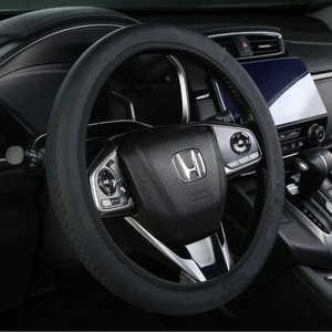 Cubierta deportiva para <span class=keywords><strong>volante</strong></span> de coche, cuero orgánico, doble cubierta de rueda no interior, cinturón elástico, <span class=keywords><strong>Protector</strong></span> Universal de manija transfronteriza - Product Image 1