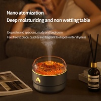 Diffuseur d'huiles essentielles Volcano Flame, humidificateur d'aromathérapie portable, lumière LED 7 couleurs, diffuseur d'arômes à ultrasons