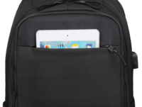 Sac à dos pour ordinateur portable unisexe, tissu Oxford, doublure en polyester, design imperméable, fermeture à glissière - Sac de voyage multifonctionnel pour le sport