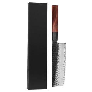 Cuchillo Japonés para Filetear Salmón, Acero al Carbono 9CR18, Cuchillo Nakiri para Chef, Juego de Cuchillos Gyuto, Mango Octogonal de Ébano y Madera de Árbol Ácido - Product Image 6