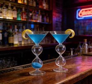 Vente en gros de gobelets à cocktail personnalisés, faits à la main, au design unique, pour martini, vin, <span class=keywords><strong>sablier</strong></span>, gobelet - Product Image 2
