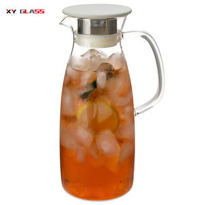 Tapa de filtro colador de estilo español moderno jarra de vidrio térmico hecha a mano de té de agua fría - Product Image 5