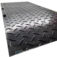 Alfombrillas de protección de suelo para excavadoras de servicio pesado con enclavamiento de lámina de plástico 4x8