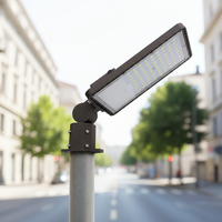Lámparas LED de Calle de 200W de Instalación Rápida, 30000LM, Montaje Deslizante con Mini Sensor de Anochecer a Amanecer, 100-277V, Iluminación de Áreas con Poste