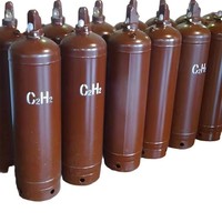Gas Acetileno de Alta Pureza 99.95% 40L, Grado Laboratorio, C2H2, en Botella