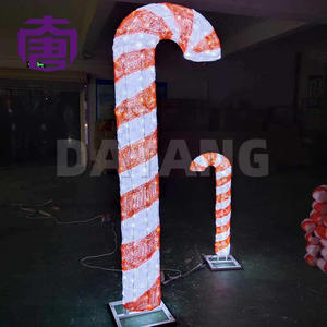 <b>Led</b> 3d Acrylic Red Warm White Pvc Candy Cane Stick Wands Motif Lights Outdoor Christmas Halloween Landscape Decorative Lighting - Product Image 2