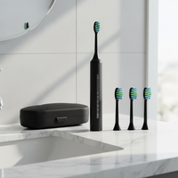 Brosse à dents électrique sonique pour adultes, économique, avec boîte de voyage portable