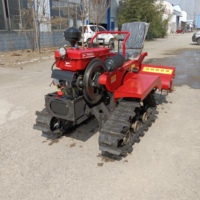 Mini Tractor Agrícola de 35HP con Motor Diésel, Transmisión por Engranajes, Multifuncional, Cultivador, Arado