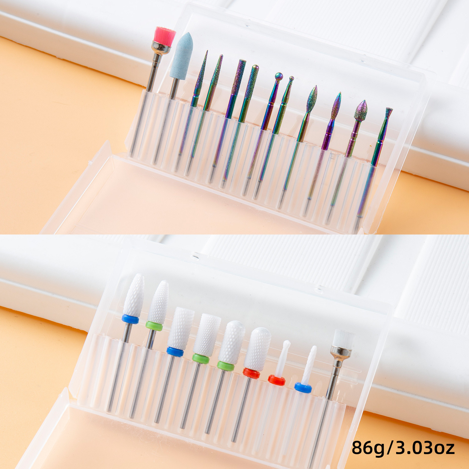 Jeu de têtes de meulage de 21 pièces