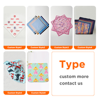 Bandanas multifonctionnels en coton 100% respirant et doux, imprimés de couleurs vives, accessoire de mode pour la tête et le cou