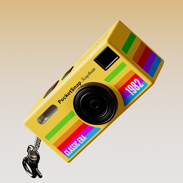 Retro-Designed Pocket Camera - Mimics 1980s Point-and-Shoot Cameras, Lightweight, No Memory Card