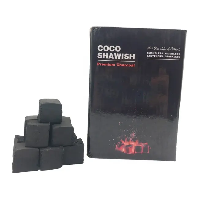 HQCH0025 Smokeless shisha cubic coal briquettes for Shisha/hookah