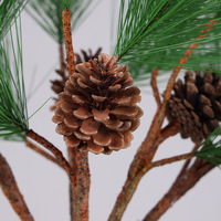 Branches et aiguilles de pin artificielles Pinus Slaidi vertes et douces pour la décoration intérieure, la photographie en extérieur, l'aménagement paysager et les mariages