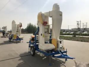 Mobile Commercial Use Sesame Seed Cleaning Machine Small Capacity Grain Cleaner