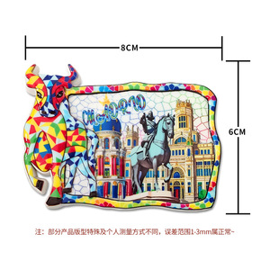 Imanes de Refrigerador con Diseños de España - Madrid, <span class=keywords><strong>Barcelona</strong></span>, <span class=keywords><strong>Valencia</strong></span>, Adhesivos Magnéticos Decorativos Creativos como Recuerdos y Regalos - Product Image 2