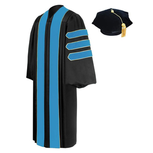 Vente en gros Robe de doctorat haut de gamme pour <span class=keywords><strong>professeur</strong></span> de faculté Diplômés de doctorat Unisexe - Product Image 2