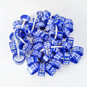 GSF-ABR-S nuovo prodotto Leg Ring informazioni metallo personalizzato alluminio uccelli anelli per piedi bande per piccione - Product Image 4