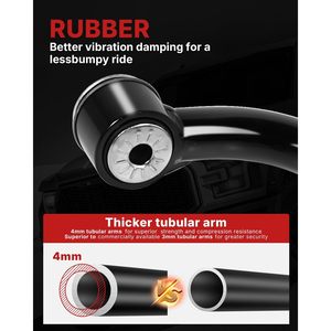 Bras de suspension supérieurs avant Vypart noirs pour rehausse de 2 à 4 pouces pour Silverado 1500 Sierra 2019-2024, kit de suspension en acier, neuf, garantie 12 mois - Product Image 5