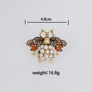 Stylish Bee Theme Natural Insect Charm Pendant Necklace 18k Gold Plated Link Chain Fashion <strong>Jewelry</strong> Rings Necklace Sets for Women - Product Image 5