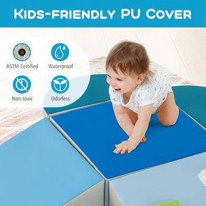 Ensemble d'équipements de jeu modulaires souples pour aire de jeux intérieure personnalisée en gros, jouets d'escalade pour bébés, blocs d'escalade - Product Image 5