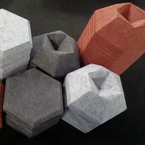 แผ่นดูดซับเสียงแผ่นฉนวนกันเสียงสำหรับสตูดิโอสัตว์เลี้ยงแผ่นผนังดีไซน์3D - Product Image 2