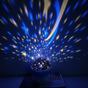 Luminária led de projeção de luz noturna, estrela, lua, projetor 360 graus, rotativo, 4 lâmpadas de led, mudança de cor com cabo usb - Product Image 2