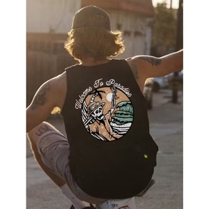 Débardeur de sport pour homme 100% Coton, style streetwear, été, design musculation, sans manches - Product Image 6