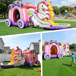 <span class=keywords><strong>Castillo</strong></span> hinchable rosa con tobogán Combo Carruaje <span class=keywords><strong>de</strong></span> caballos Venta caliente Casa <span class=keywords><strong>de</strong></span> rebote <span class=keywords><strong>de</strong></span> salto Niños Fiesta <span class=keywords><strong>de</strong></span> niños - Product Image 3