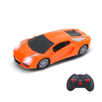 Voiture de sport télécommandée RC à l'échelle 1:18 HTL, simulation de supercar, avec lumières LED, véhicule jouet en plastique durable pour enfants, cadeau